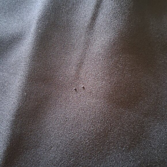 Johnny Suede Pants Men Size 30 Black Blue Stitching Flames Rockabilly Moto - Picture 15 of 15